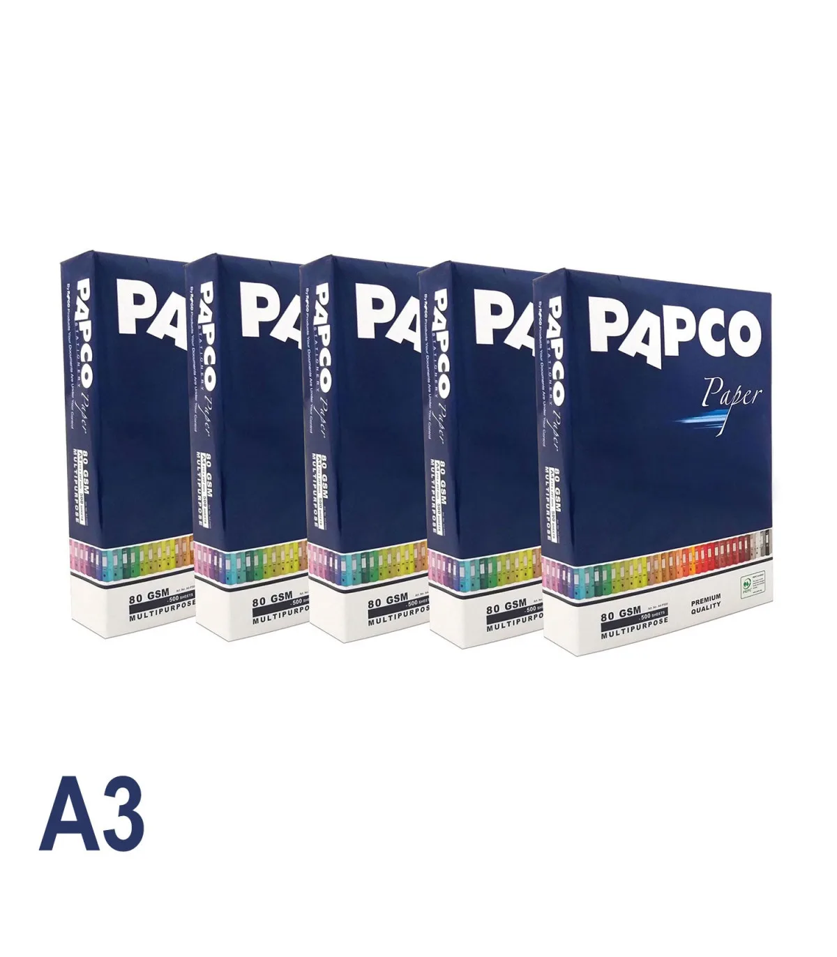 کاغذ A3 پریمیوم (بسته 5 عددی) پاپکو