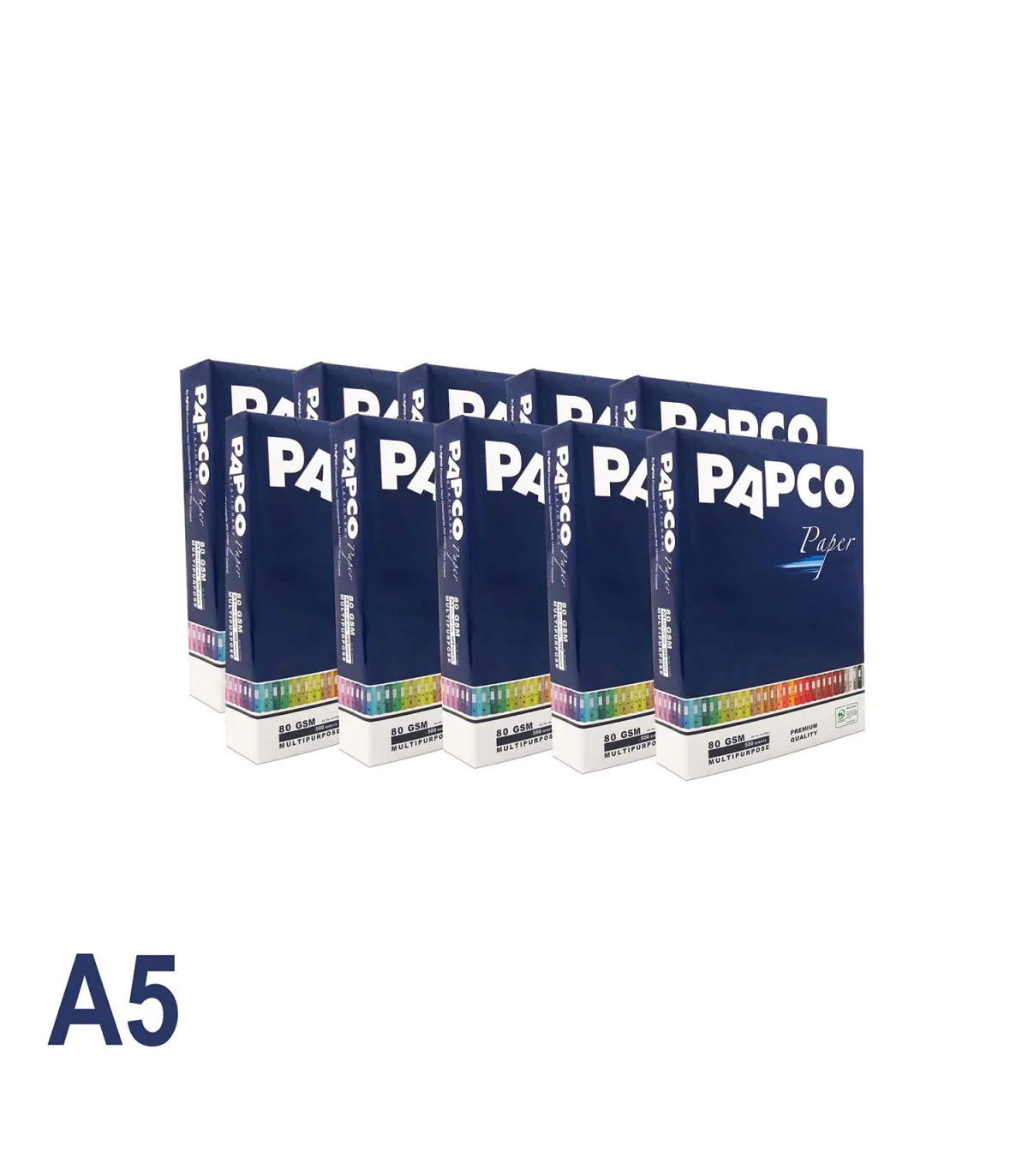 کاغذ A5 پریمیوم (بسته 10 عددی) پاپکو