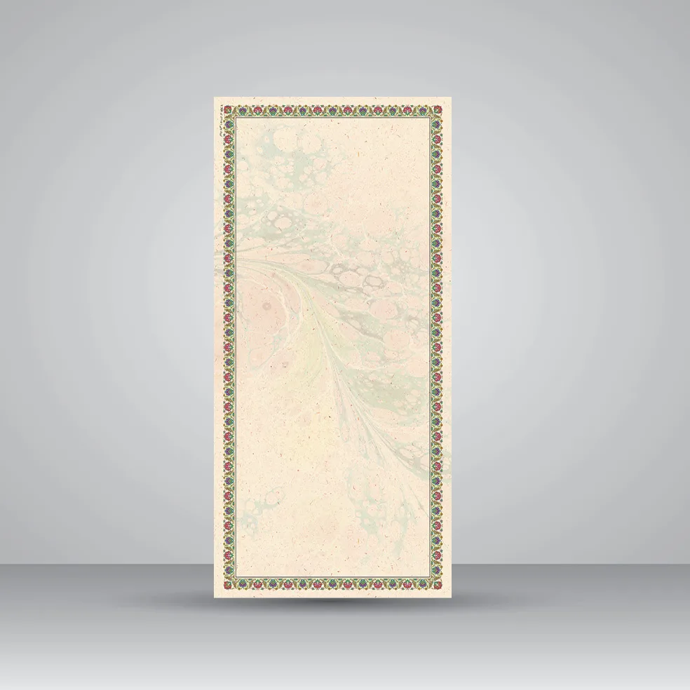 کاغذ ابر و باد تذهیب دار چاپی کد 709، 50*23 cm (بسته 10 عددی)