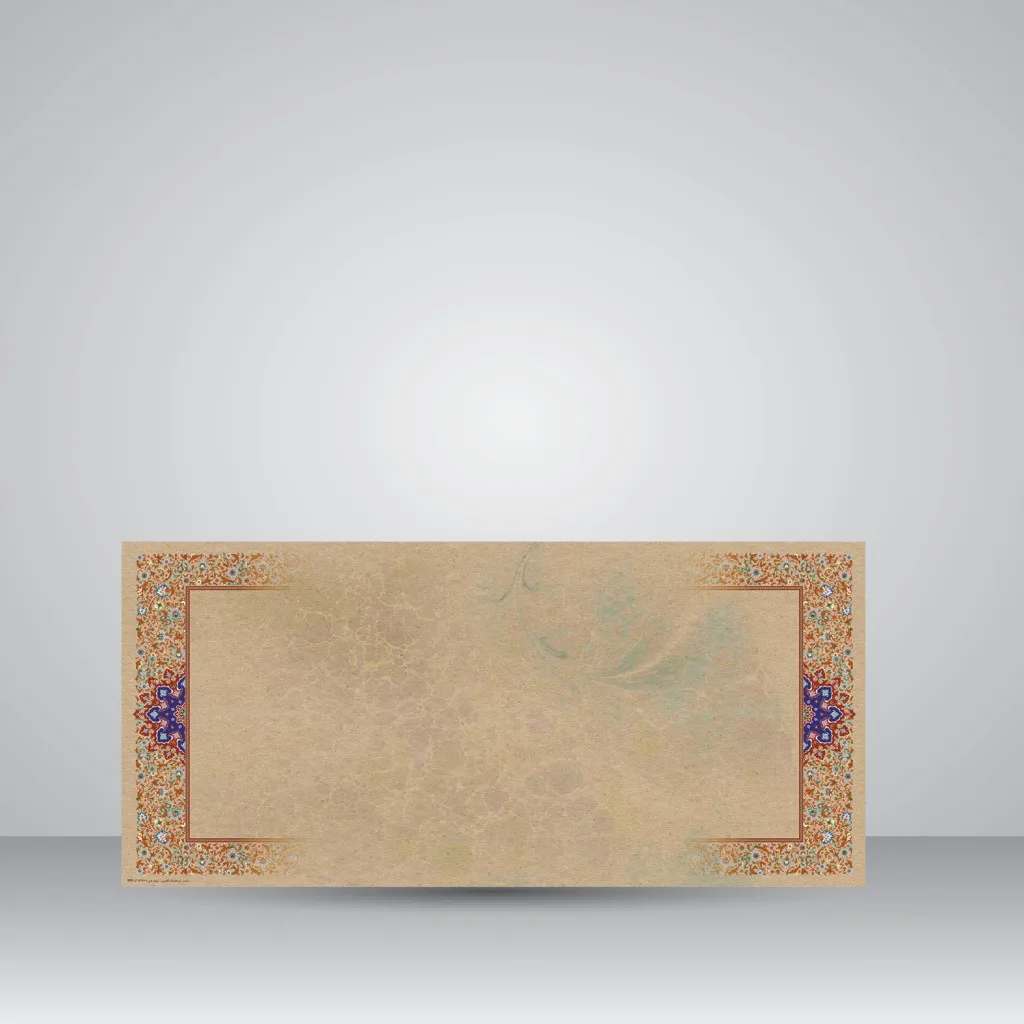 کاغذ تذهیب ابر و باد دار کد 911، سایز 70*33 cm (بسته 10 عددی)