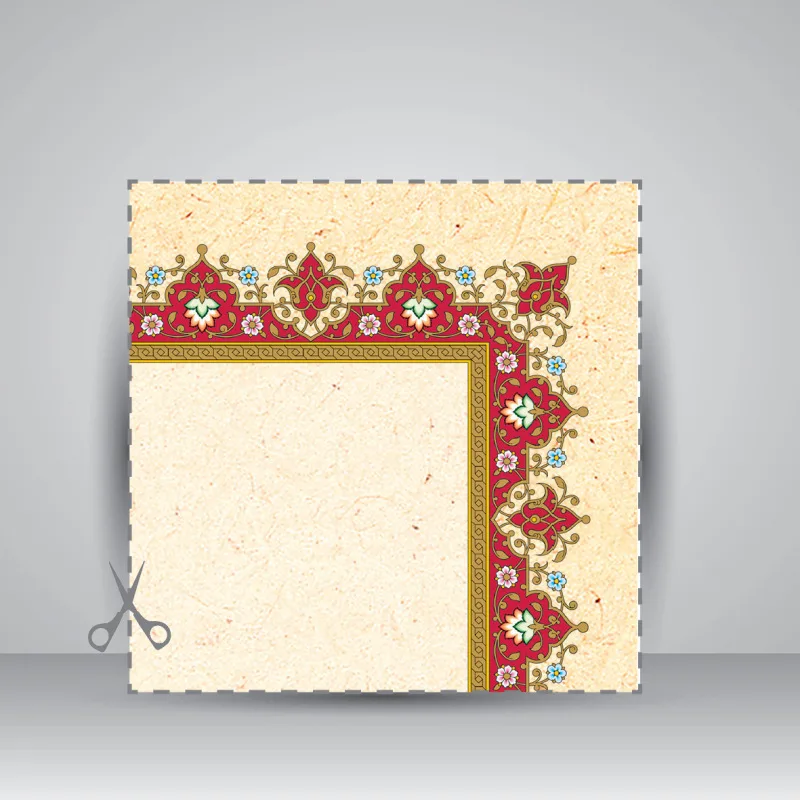 کاغذ تذهیب دار چاپی کد 610، 35*16 cm (بسته 10 عددی) — انتشارات یساولی