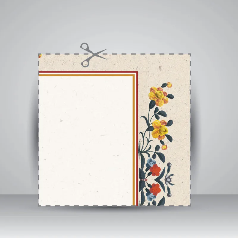 کاغذ تذهیب دار چاپی کد 611، 35*16 cm(بسته 10 عددی) — انتشارات یساولی