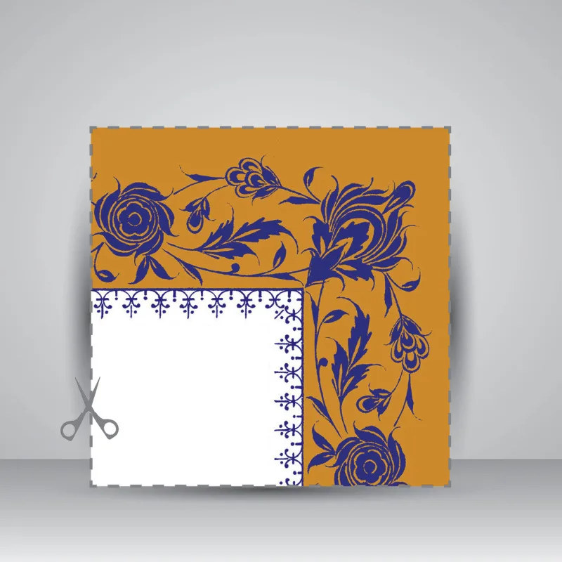 کاغذ تذهیب دار چاپی کد 617، سایز 35*25 cm (بسته 10 عددی) — انتشارات یساولی