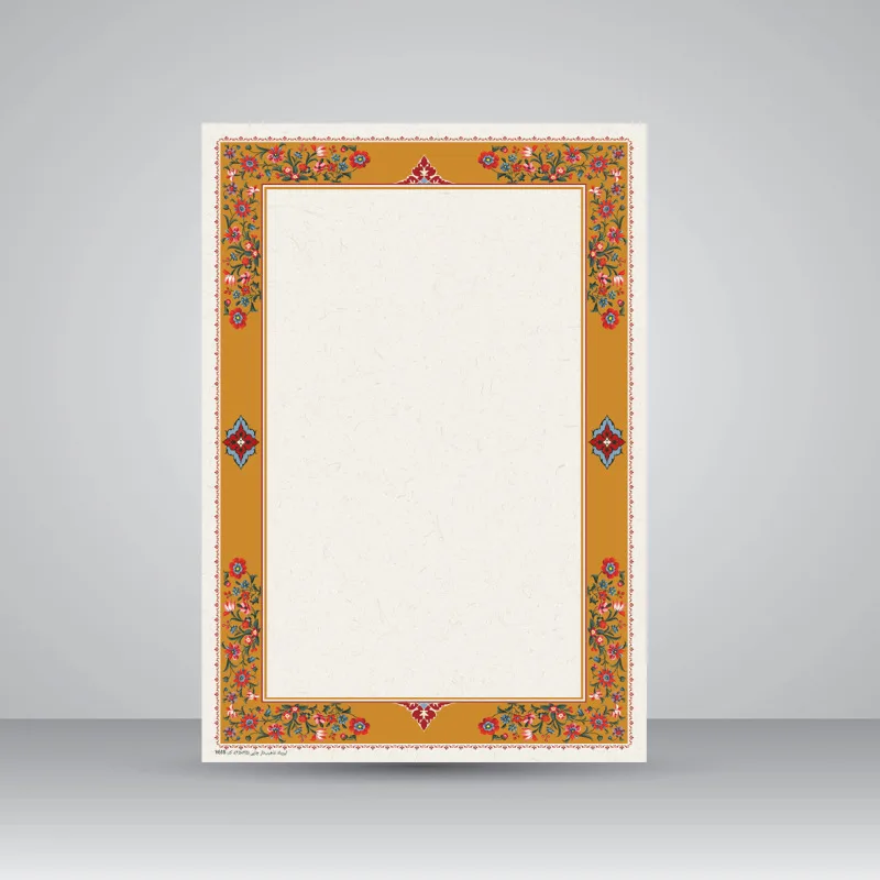 کاغذ تذهیب دار چاپی کد 618، سایز 35*25 cm (بسته 10 عددی)