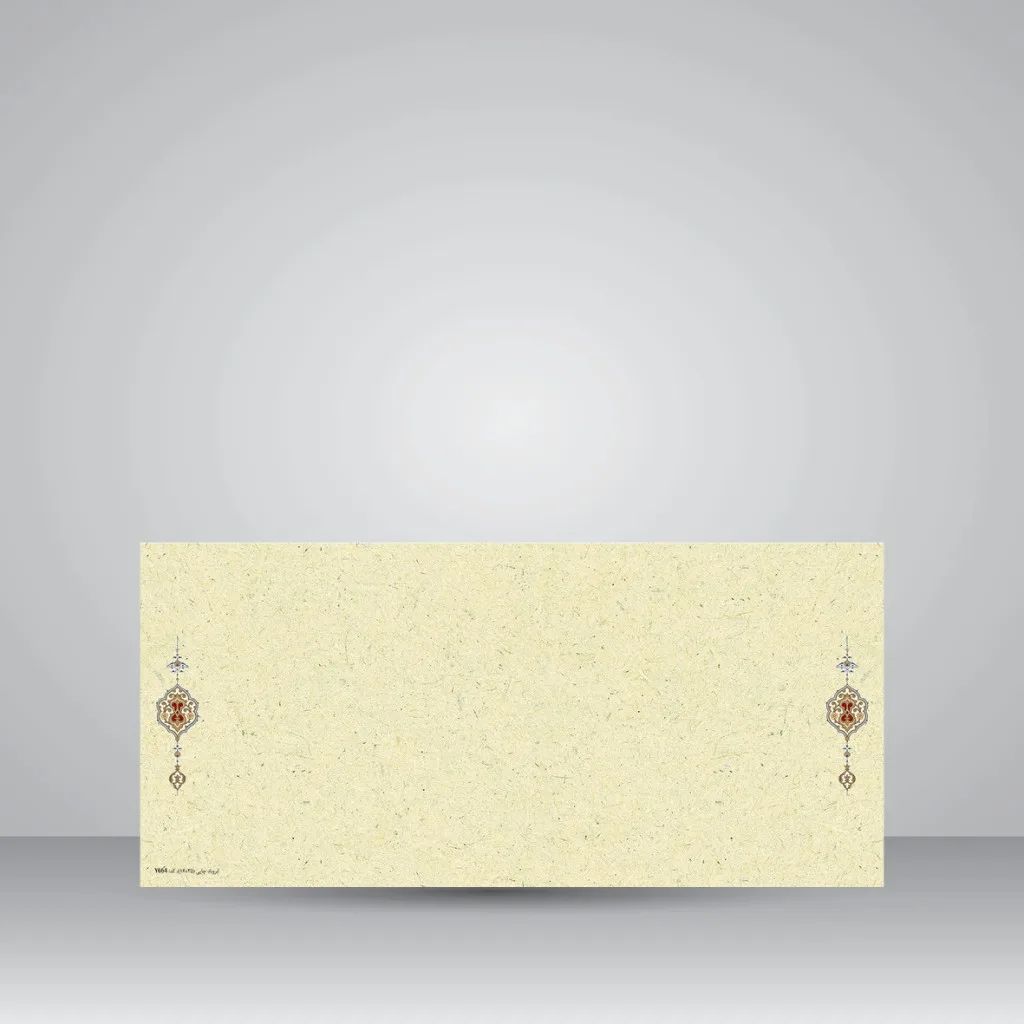 کاغذ تذهیب دار چاپی کد 664، سایز 35*16 cm (بسته 50 عددی)