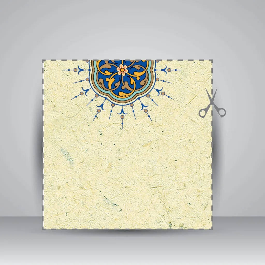 کاغذ تذهیب دار چاپی کد 667، سایز 35*16 cm (بسته 50 عددی) — انتشارات یساولی