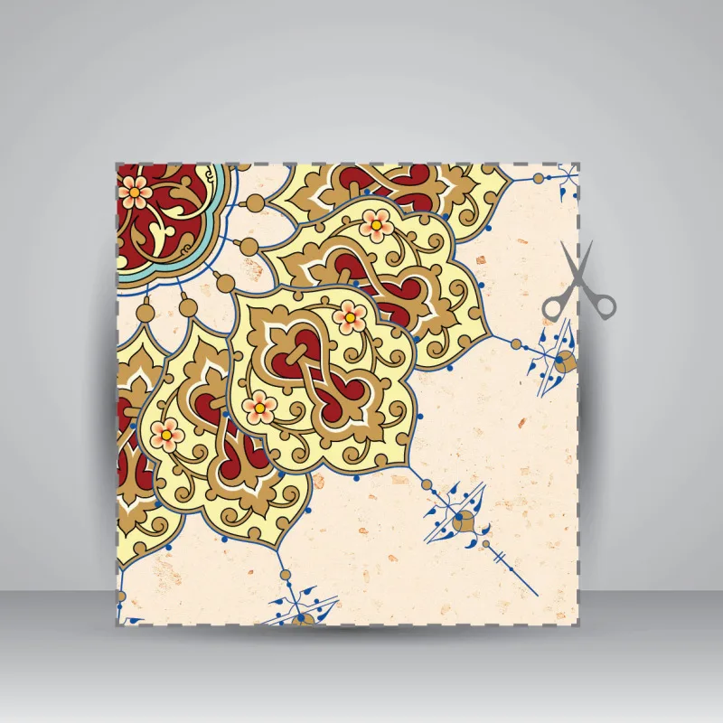 کاغذ تذهیب دار چاپی کد 844، 50*35 cm (بسته 10 عددی) — انتشارات یساولی