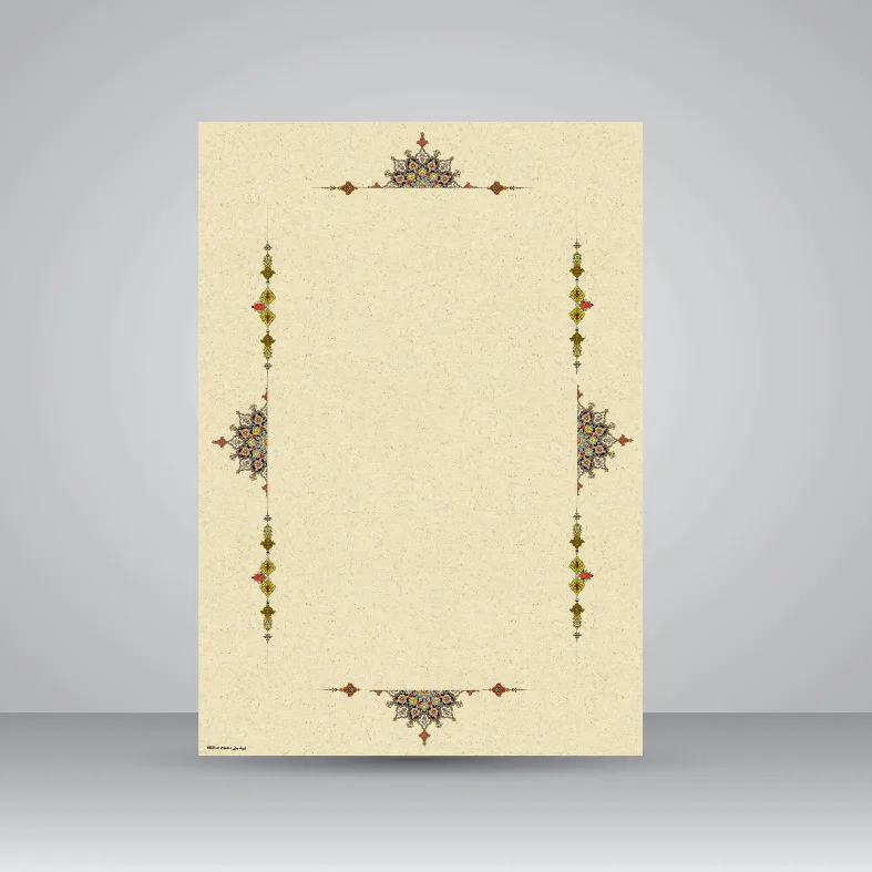 کاغذ تذهیب دار چاپی کد 859، 50*35 cm (بسته 10 عددی)