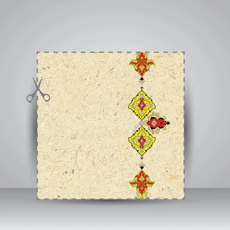 کاغذ تذهیب دار چاپی کد 859، 50*35 cm (بسته 10 عددی) — انتشارات یساولی