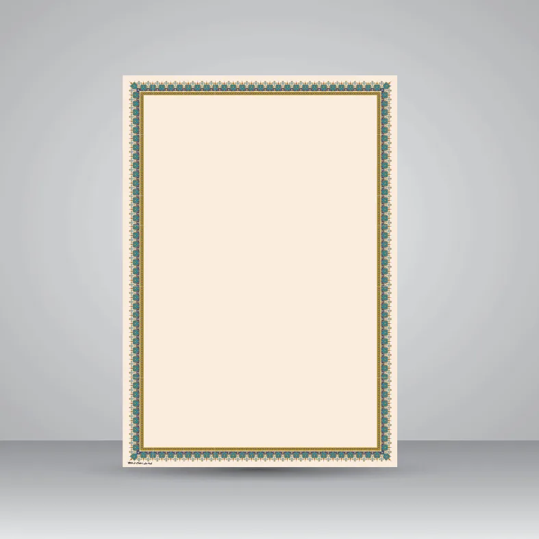 کاغذ تذهیب دار چاپی کد 860، 50*35 cm (بسته 10 عددی)