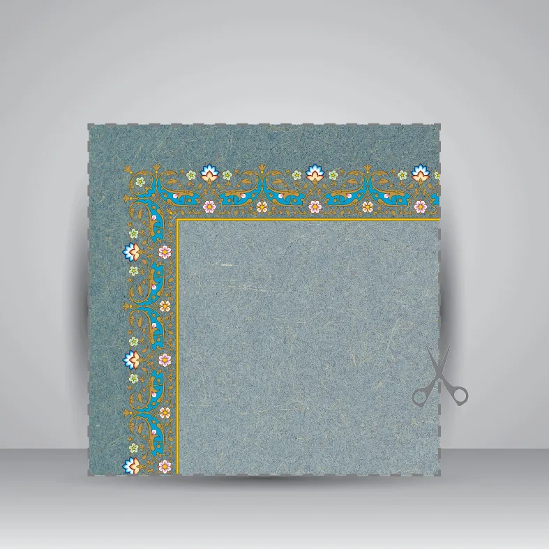 کاغذ تذهیب دار چاپی کد 877، سایز 35*25 cm (بسته 10 عددی) — انتشارات یساولی