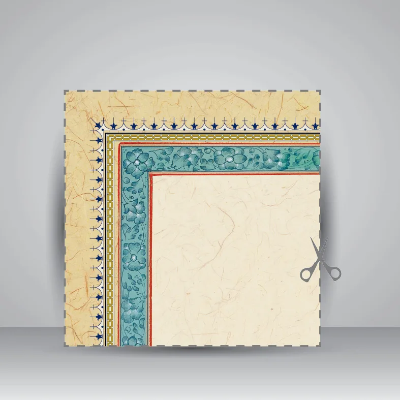 کاغذ تذهیب دار چاپی کد 879، 35*25 cm (بسته 50 عددی) — انتشارات یساولی