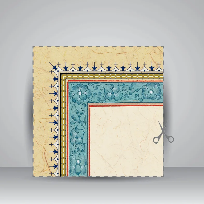 کاغذ تذهیب دار چاپی کد 881، 50*23 cm (بسته 10 عددی) — انتشارات یساولی