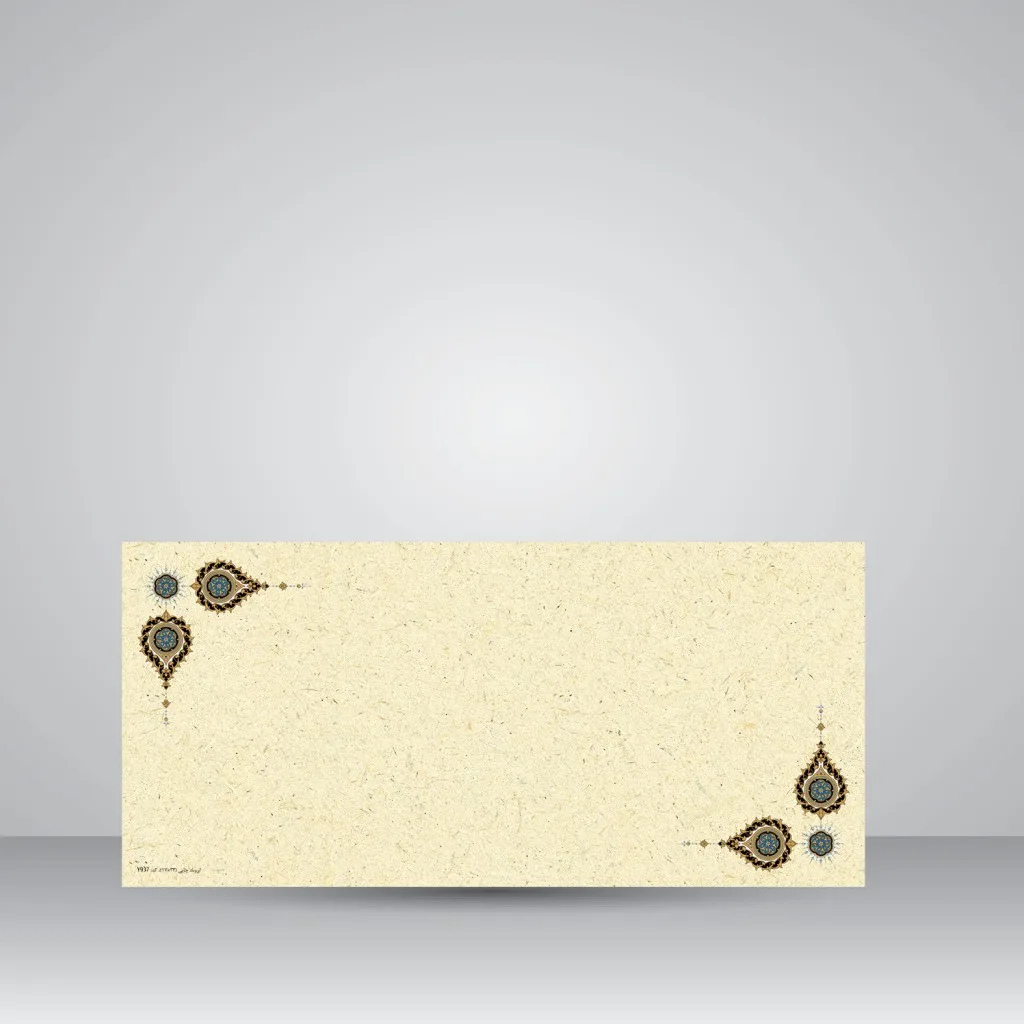 کاغذ تذهیب دار چاپی کد 937، 35*16 cm (بسته 10 عددی)