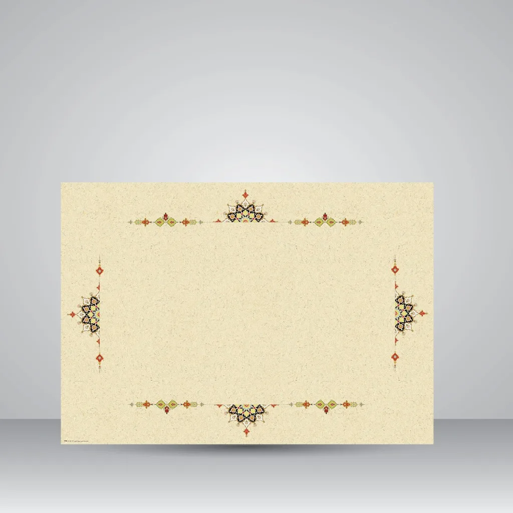 کاغذ تذهیب دار چاپی کد 946، سایز 70*50 cm (بسته 30 عددی)