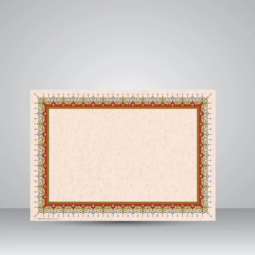 کاغذ تذهیب دار چاپی کد 959، سایز 50*35 cm (بسته 10 عددی)