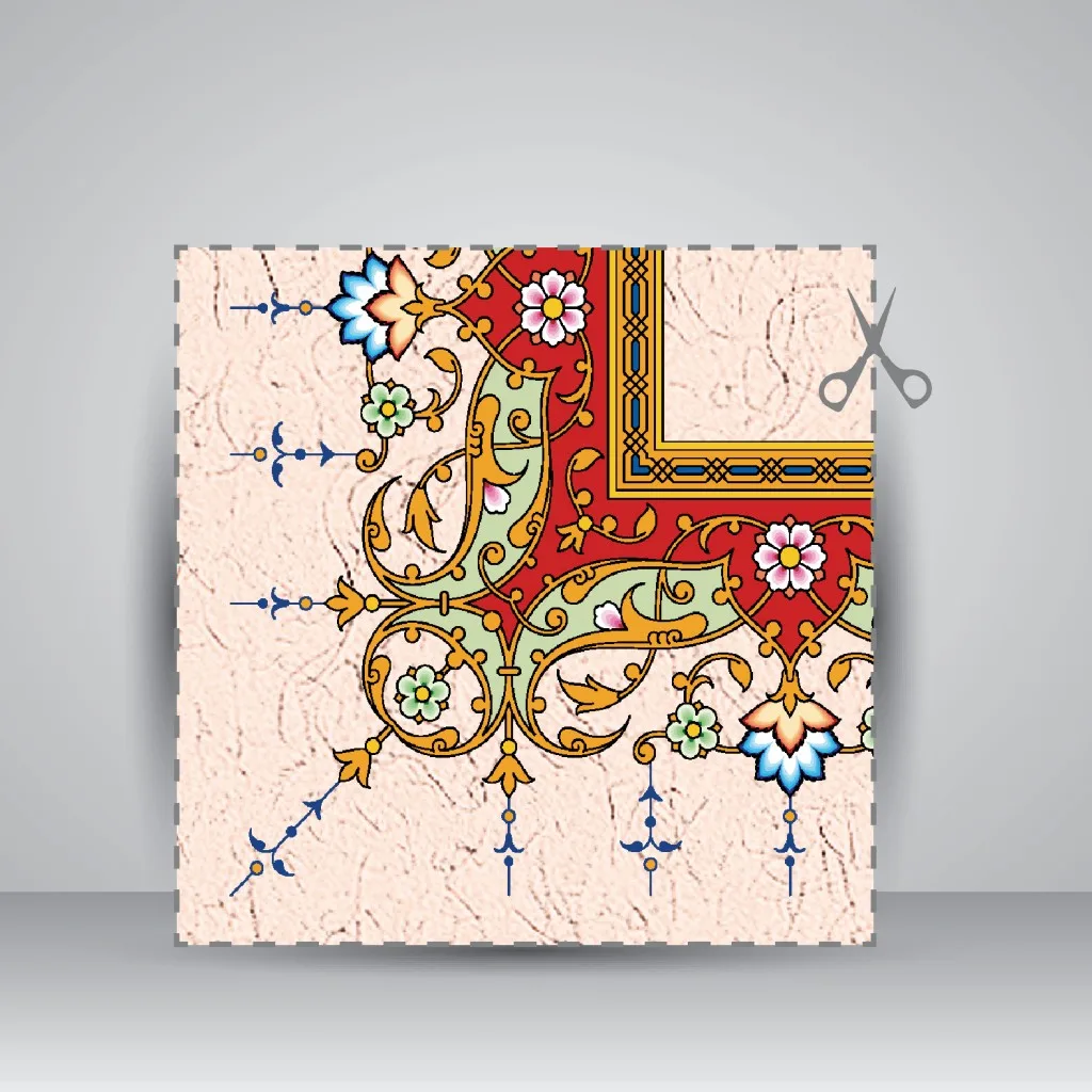 کاغذ تذهیب دار چاپی کد 959، سایز 50*35 cm (بسته 10 عددی) — انتشارات یساولی