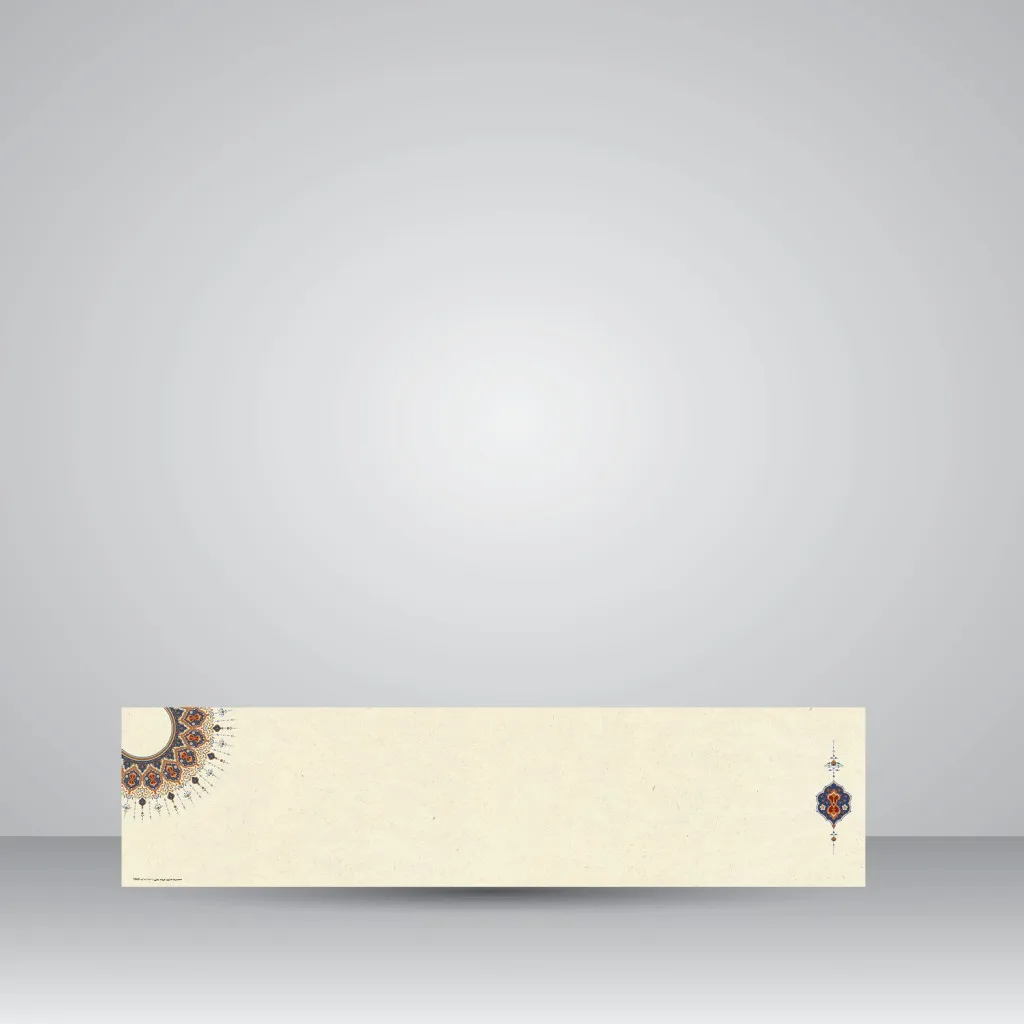 کاغذ تذهیب دار چاپی کد 969، سایز 70*17 cm (بسته 10 عددی)