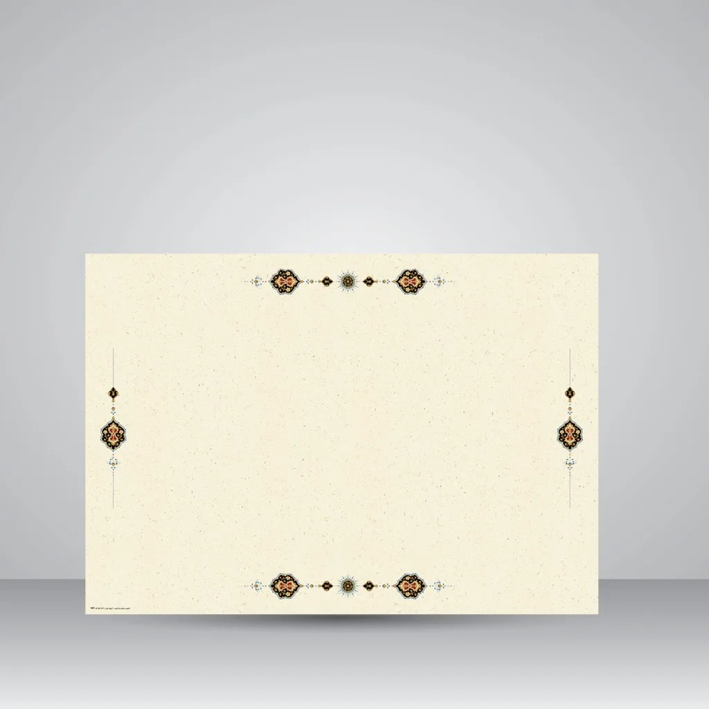 کاغذ تذهیب دار چاپی کد 977، سایز 70*50 cm (بسته 30 عددی)