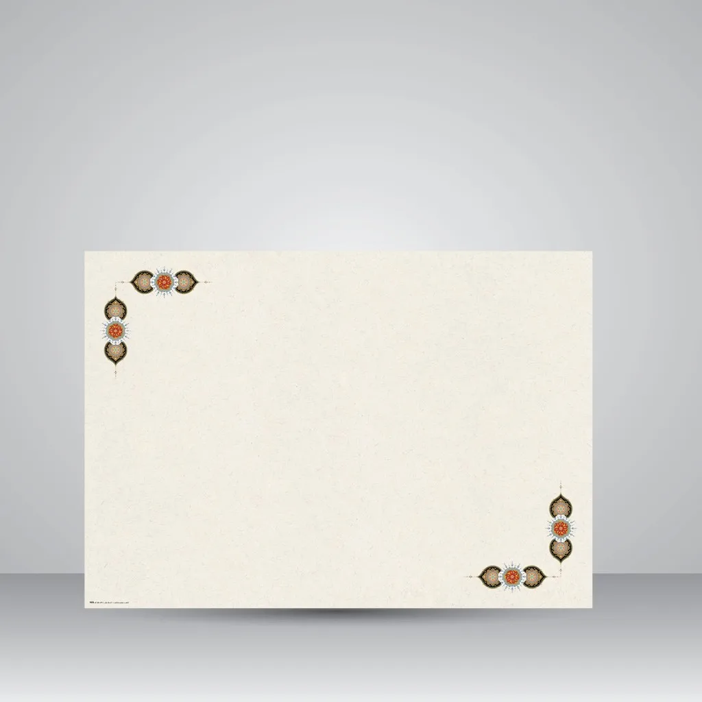 کاغذ تذهیب دار چاپی کد 978، سایز 70*50 cm (بسته 30 عددی)