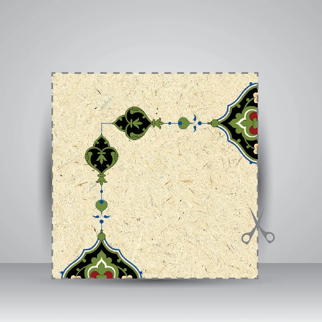 کاغذ تذهیب دار چاپی کد 984، 50*35 cm (بسته 10 عددی) — انتشارات یساولی