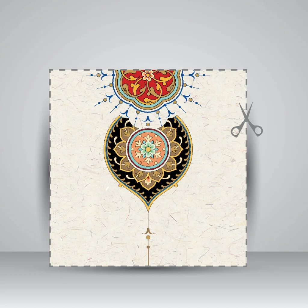 کاغذ تذهیب دار چاپی کد 988، 70*33 cm (بسته 10 عددی) — انتشارات یساولی