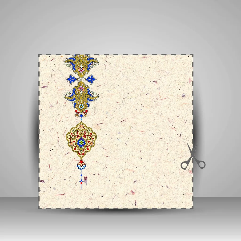 کاغذ تذهیب دار چاپی کد 996، 35*16 cm (بسته 50 عددی) — انتشارات یساولی