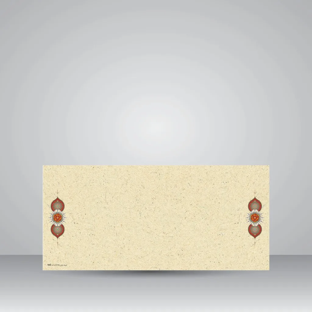 کاغذ تذهیب دار،35*16 cm، کد 666، (بسته 10 عددی)