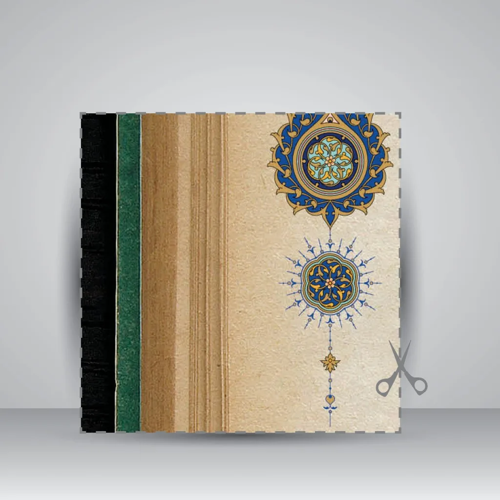 کاغذ تذهیب دار،50*35 cm، کد 903، (بسته 10 عددی) — انتشارات یساولی