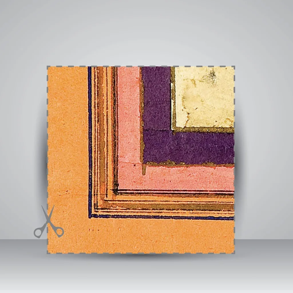کاغذ تذهیب دار،50*35 cm، کد 909، (بسته 10 عددی) — انتشارات یساولی
