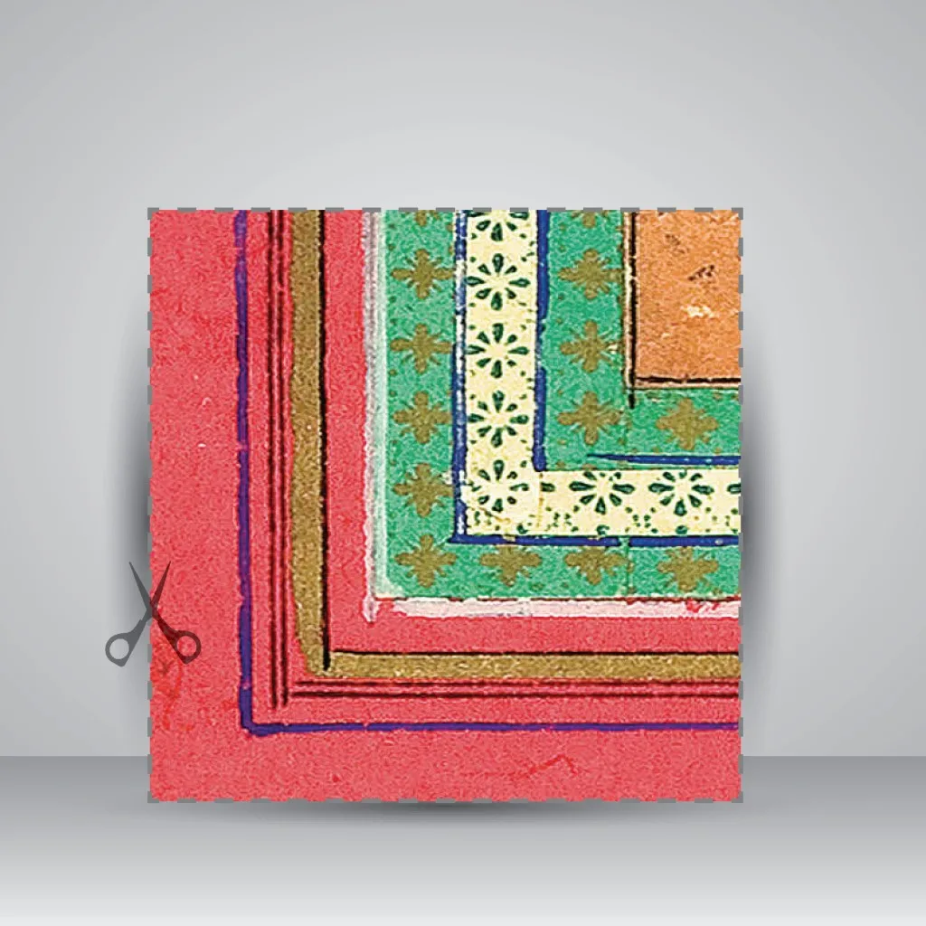 کاغذ تذهیب دار،70*33 cm، کد 914، (بسته 10 عددی) — انتشارات یساولی