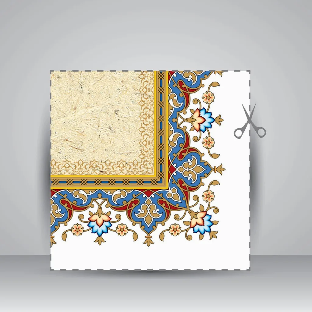 کاغذ تذهیب چاپی کد 943، سایز 42*30 A3) cm) (بسته 50 عددی) — انتشارات یساولی
