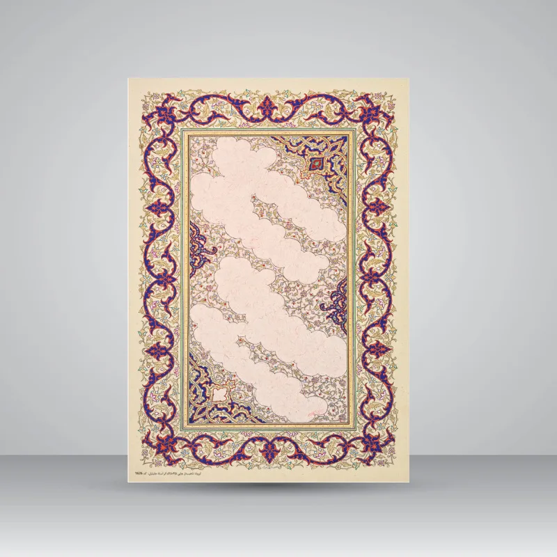 کاغذ تذهیب دار چاپی کد 626، سایز 35*25 cm (بسته 10 عددی)