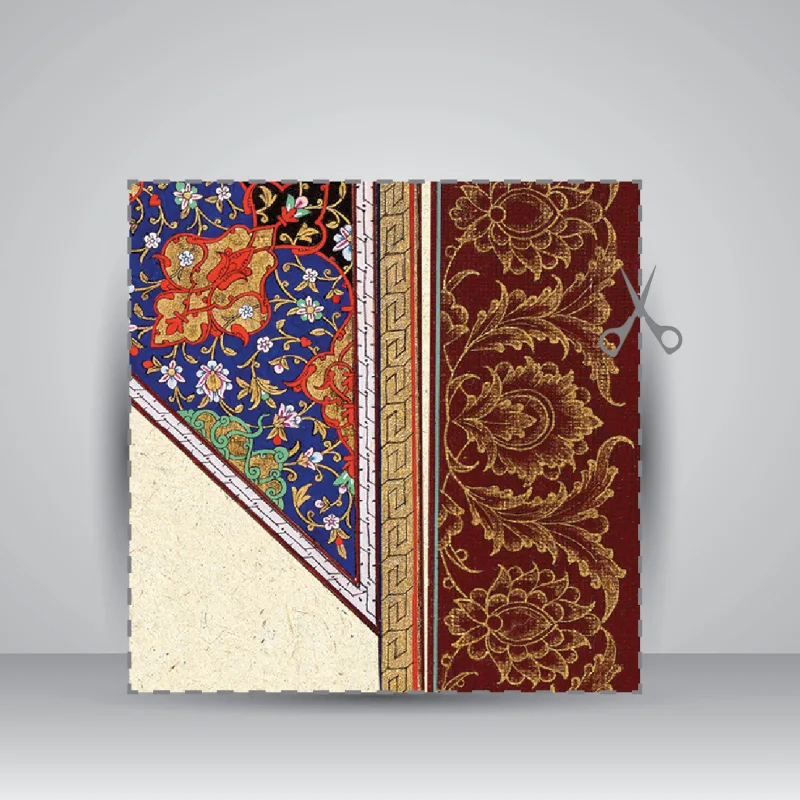 کاغذ تذهیب دار،30*21 cm، کد 630، (بسته 10 عددی) — کد منبع 4715956 — انتشارات یساولی