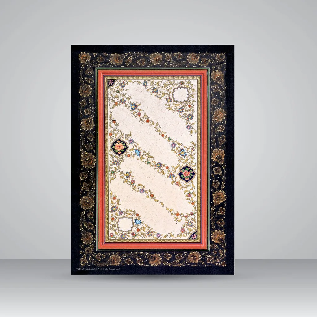 کاغذ چلیپای تذهیب دار، کد 631، سایز 30*21 A4) cm) (بسته 10 عددی)