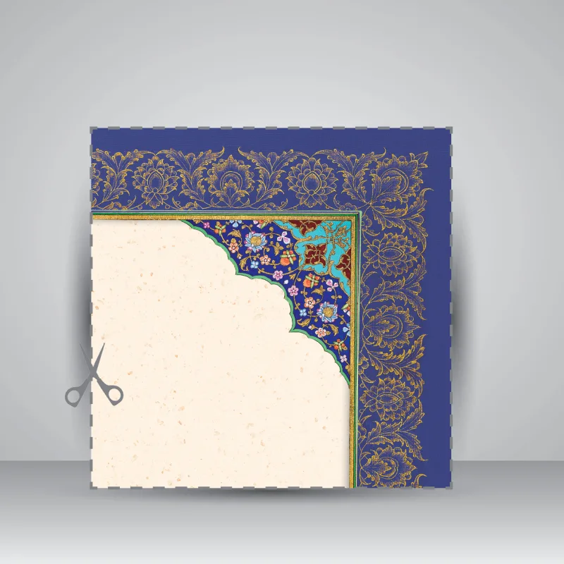 کاغذ چلیپای چاپی تذهیب دار، کد 652، سایز 30*21 A4) cm) (بسته 10 عددی) — انتشارات یساولی