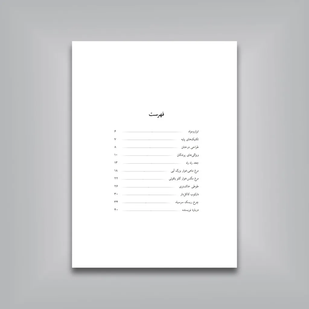 کتاب آموزش گام‌به‌گام طراحی پرندگان | موری آسِنگ — انتشارات یساولی
