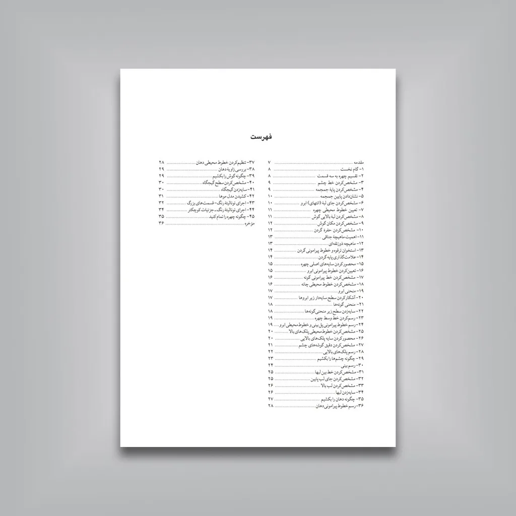 کتاب طراحی قدم به قدم چهره از سه رخ | ولادیمیر لندن — انتشارات یساولی