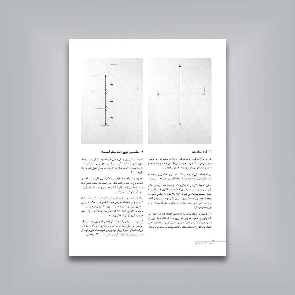 کتاب طراحی قدم به قدم چهره از سه رخ | ولادیمیر لندن — انتشارات یساولی
