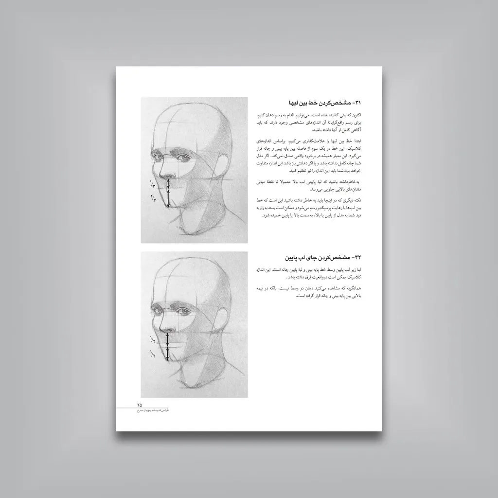 کتاب طراحی قدم به قدم چهره از سه رخ | ولادیمیر لندن — انتشارات یساولی