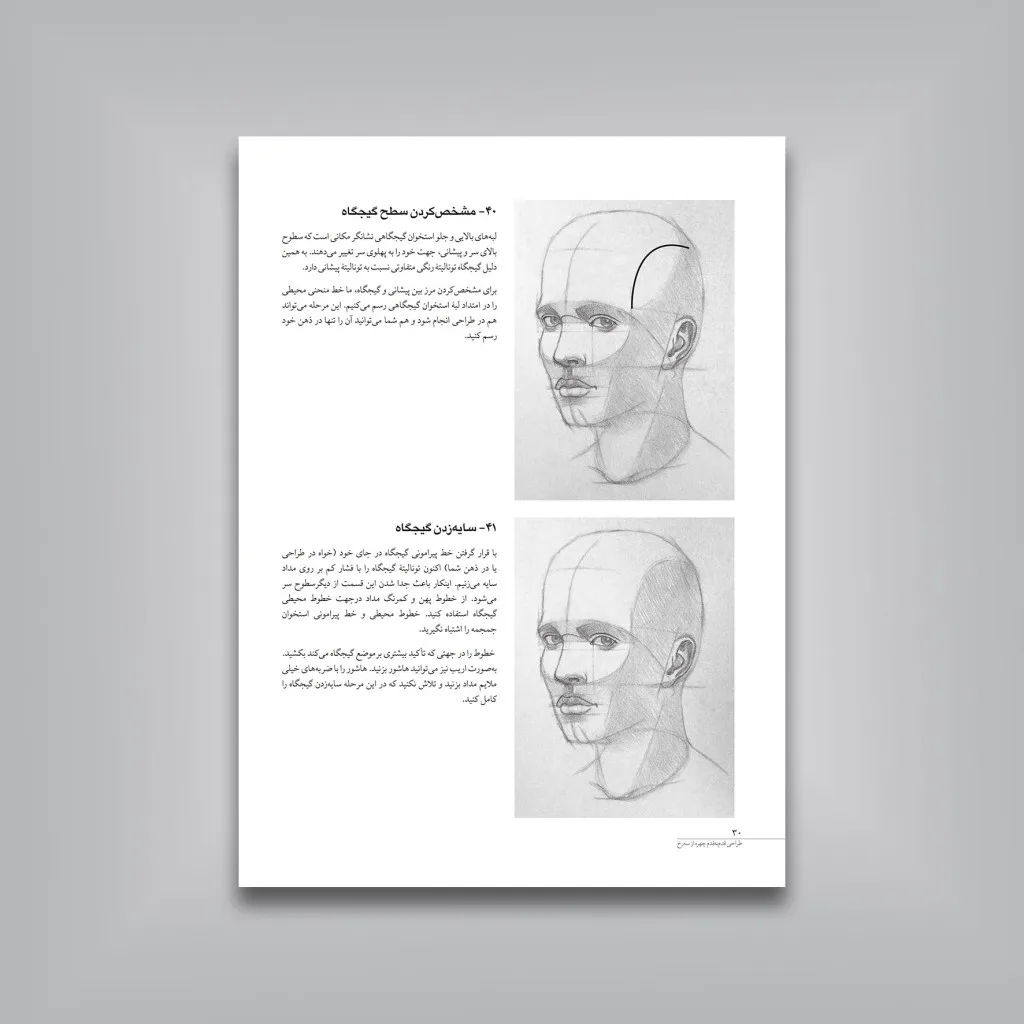 کتاب طراحی قدم به قدم چهره از سه رخ | ولادیمیر لندن — انتشارات یساولی