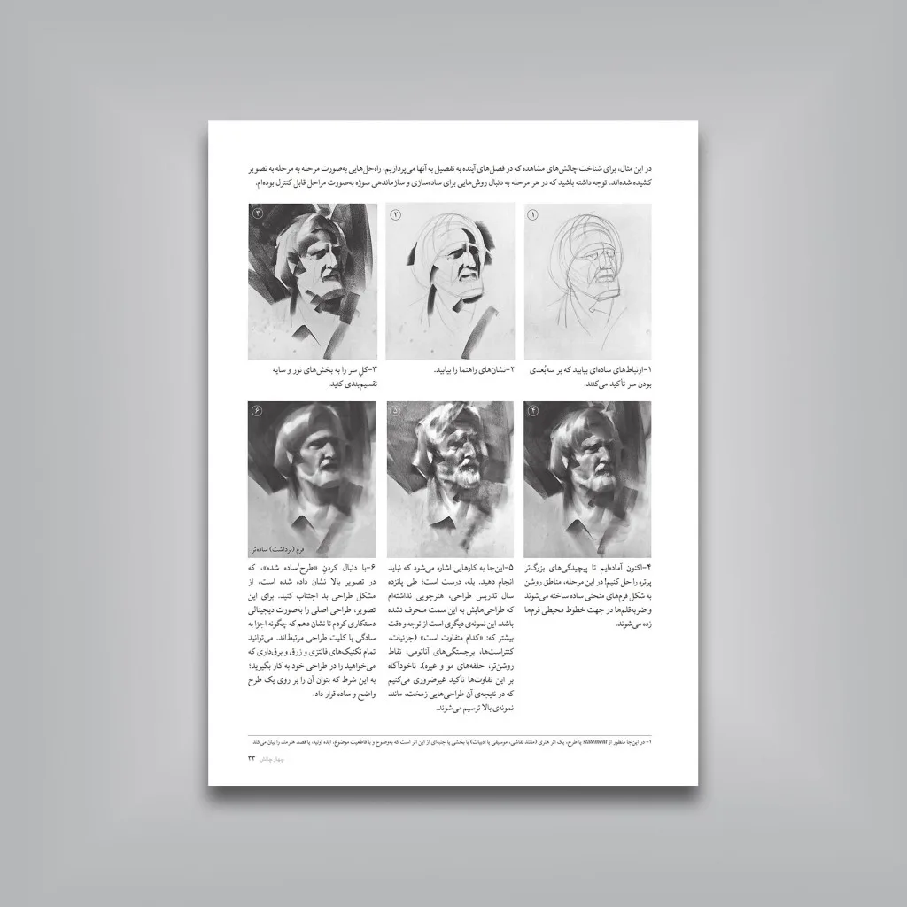 کتاب نحوه‌ طراحی پرتره با زغال | ناتان فوکس | نشر — انتشارات یساولی