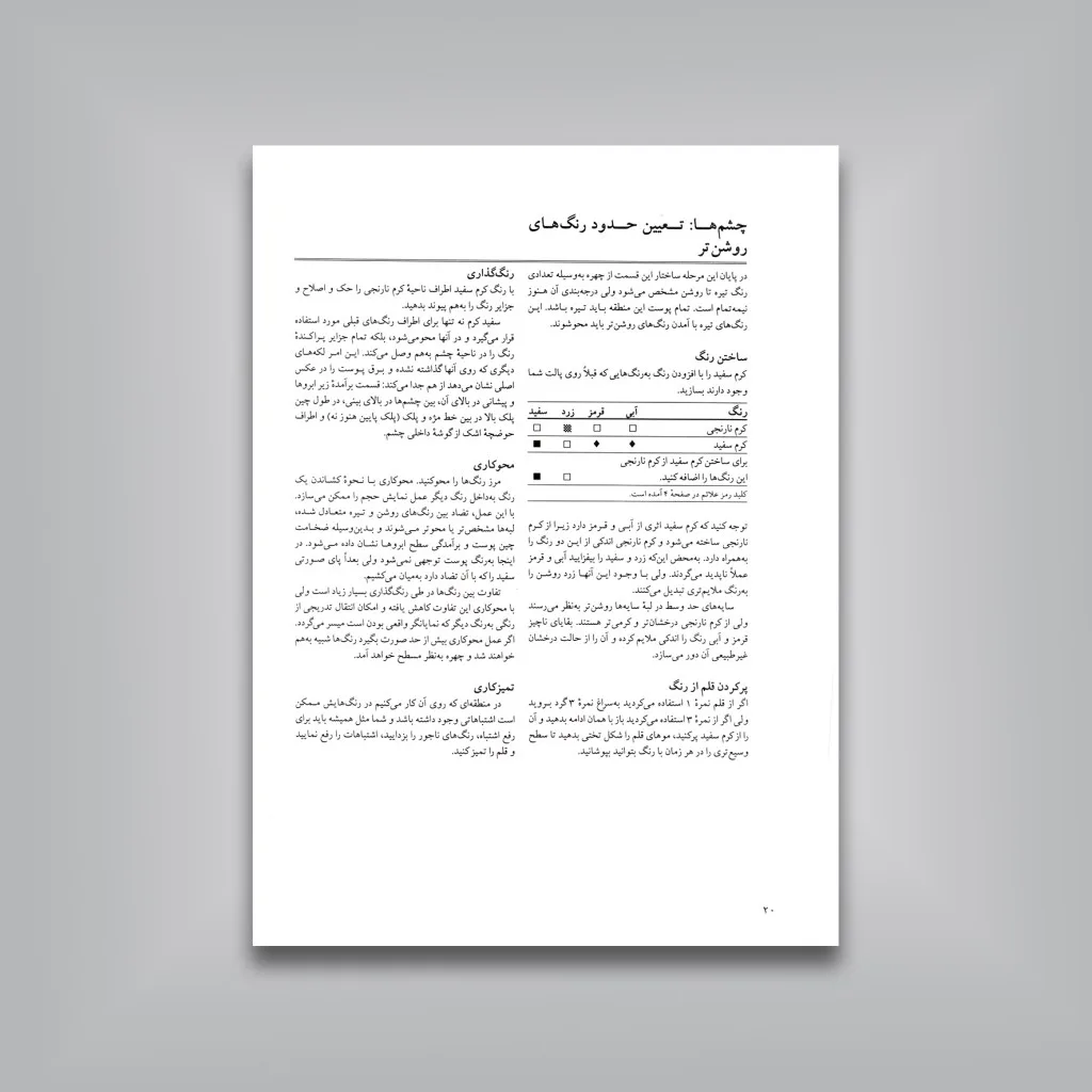 کتاب چهره سازی با رنگ روغن | انتشارات — انتشارات یساولی