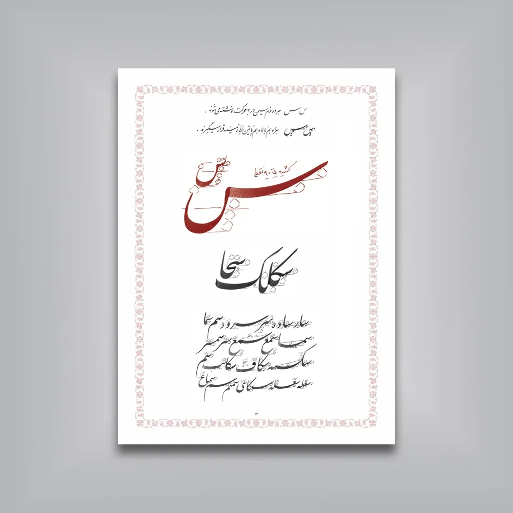 کتاب آموزش خط نستعلیق سطرنویسی | کریم شیرالی | نشر — انتشارات یساولی